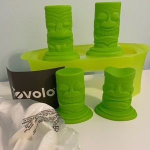 Tovolo Tiki Ice Pop Mold Set with Base, New in Box
